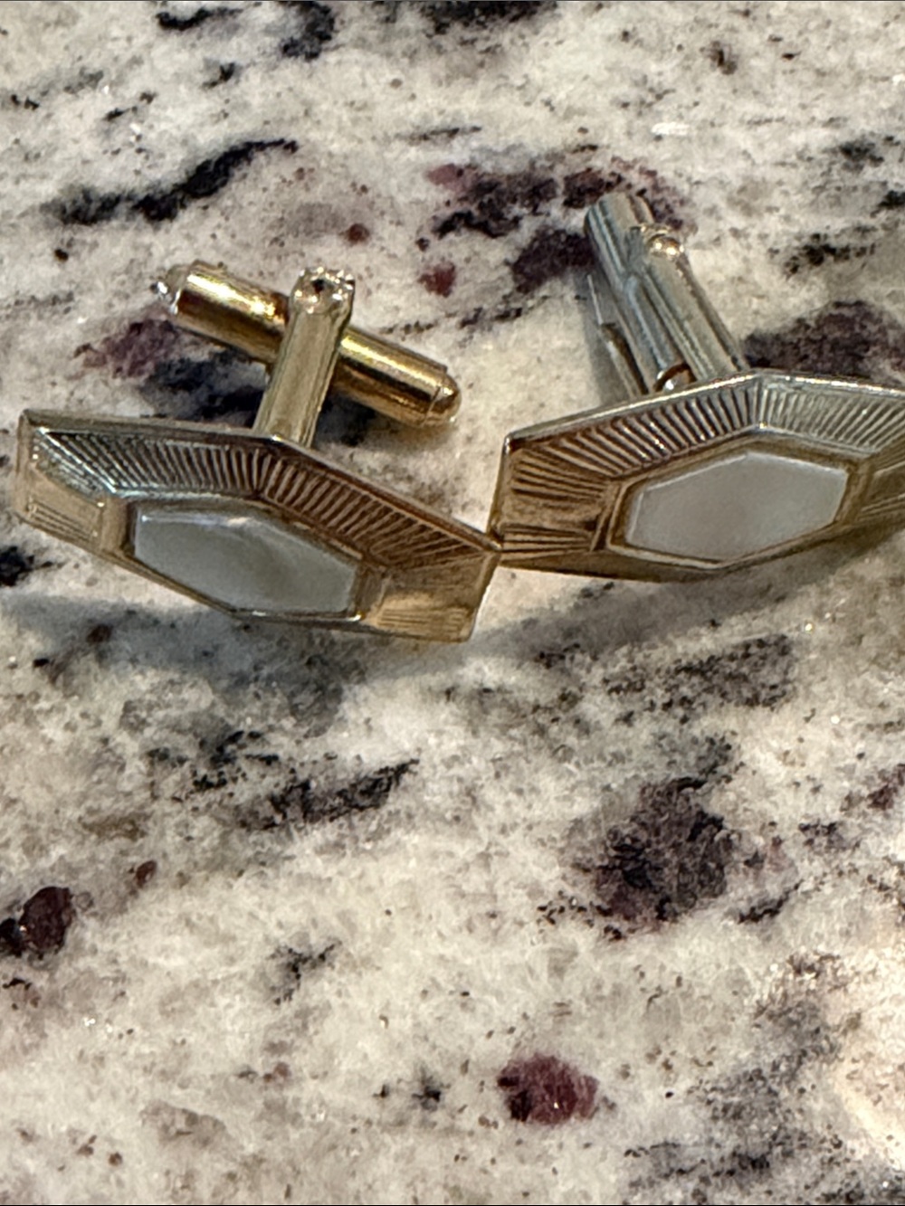Mixed Gold & Silver Cufflink Set - Picture 12 of 16